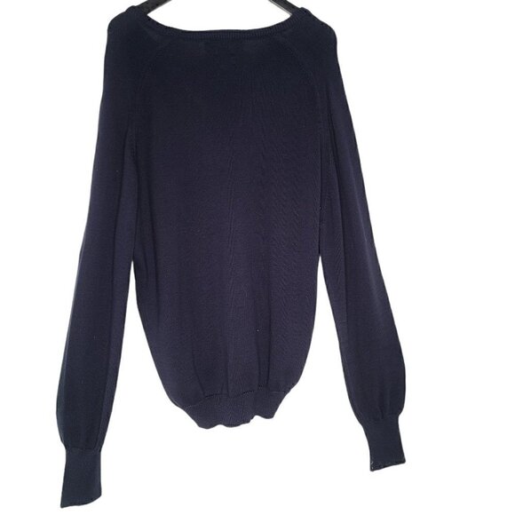Vintage NWT Michael Thomas Navy V Neck Sweater - Picture 2 of 6